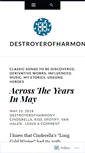 Mobile Screenshot of destroyerofharmony.com